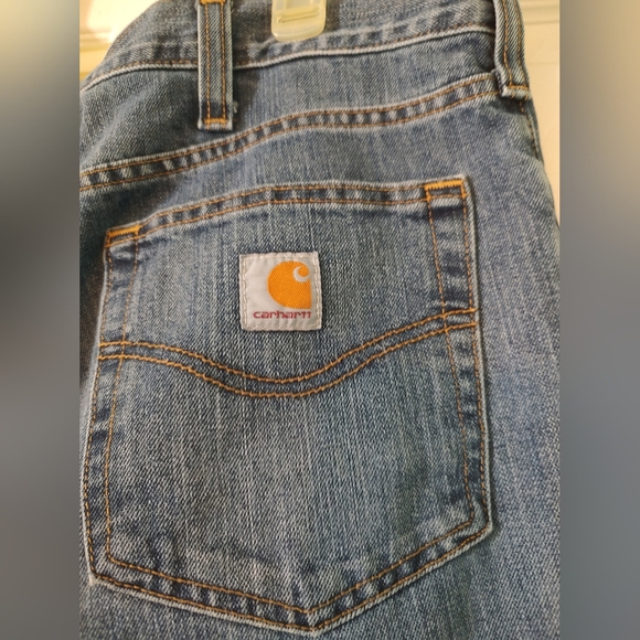 Carhartt Men's Medium Blue Relaxed Straight Jeans - Picture 3 of 6